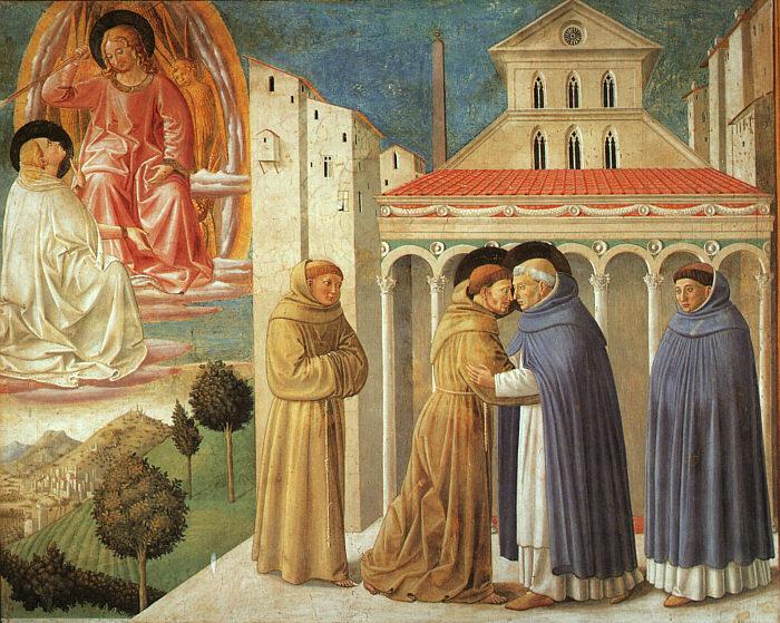 Benozzo Gozzoli The Meeting of Saint Francis and Saint Domenic Germany oil painting art
